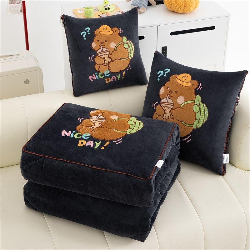 宝宝绒加厚抱枕被子两用折叠车载靠垫枕头被办公室沙发午睡空调被,居家布艺,抱枕被,淘宝优惠券,粉丝福利购,淘宝优惠卷