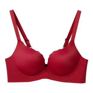 本命年高颜值内衣女小胸显大大红色加厚8CM文胸包副乳增厚垫舒服