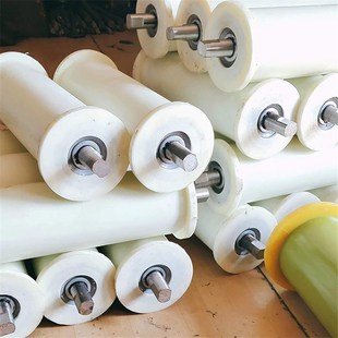 吉聚 钢丝绳耐磨地滚 实心尼龙地辊 聚氨酯弹性防水性能好