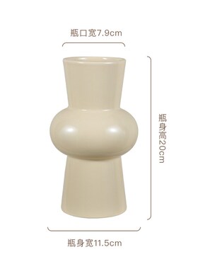 ins风陶瓷花瓶中古高级感复古高颜值摆K件法式水培插花器大肚红色