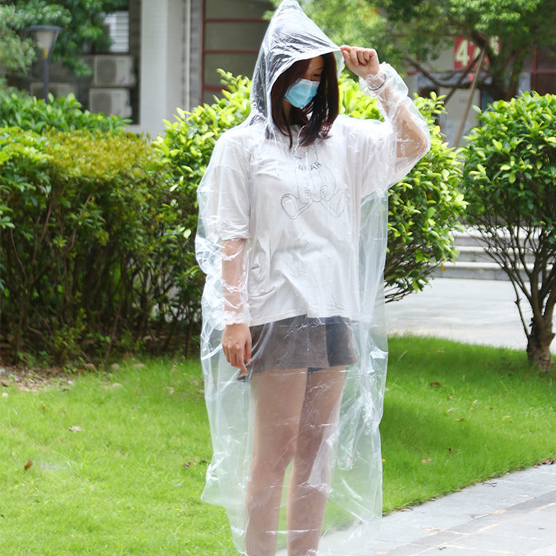 便携式卡片雨衣一次性雨披真空压缩包装薄款户外漂流爬山旅游均码