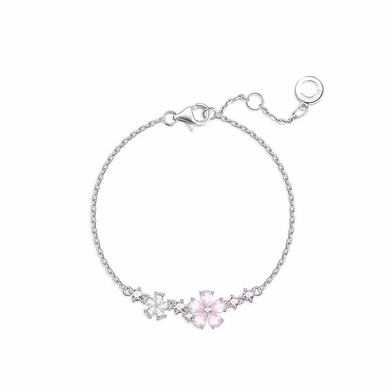 S925银项链蝶念流苏梦蝶莫比乌斯蝶之J舞Y字紫藤花灵动结恋恋星球