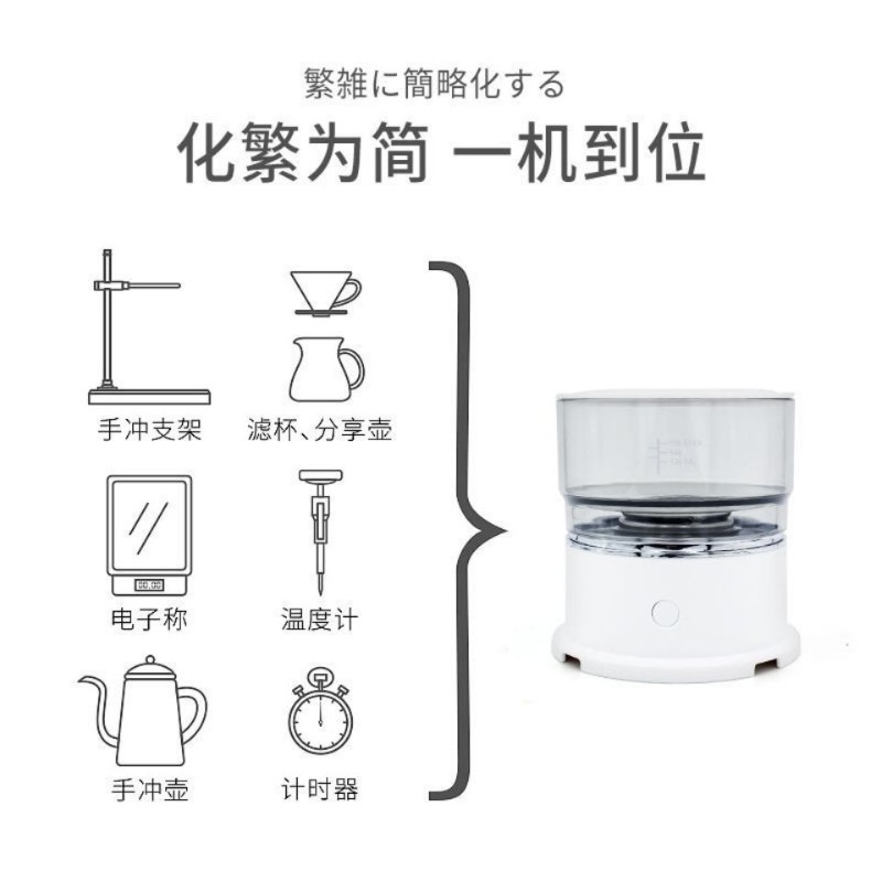 咖啡机家用d小型便携式全自动滴漏式办公室迷你萃取杯煮咖啡壶意