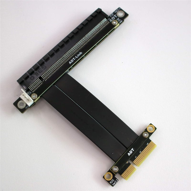 PCI-E x4延长线转接线 x16 16x 4x PCIe3.0高速稳定 可转向加长1U