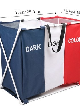 Collapsible Laundry Cloth Hamper Sorter Basket Bin Foldable