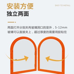 定制熟食卤菜店玻璃窗口亚克力菜市场售卖交易饭店传冷菜间窗口门