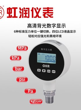数显压力表高精度智能数字显示测水压负压真空气压液压DP10
