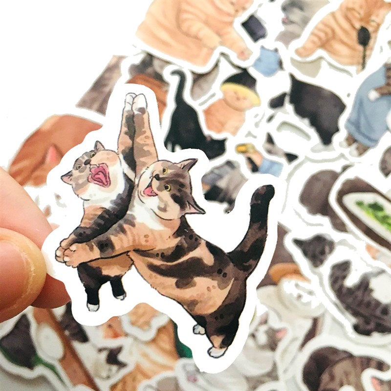 速发50/54 Pcs Cute Cats Animal Graffiti Sticker Mixed Style