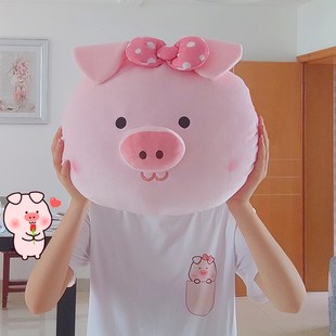 情侣生日礼物 美猪猪抱枕 小笨猪 可爱网红小猪靠枕玩偶 新品
