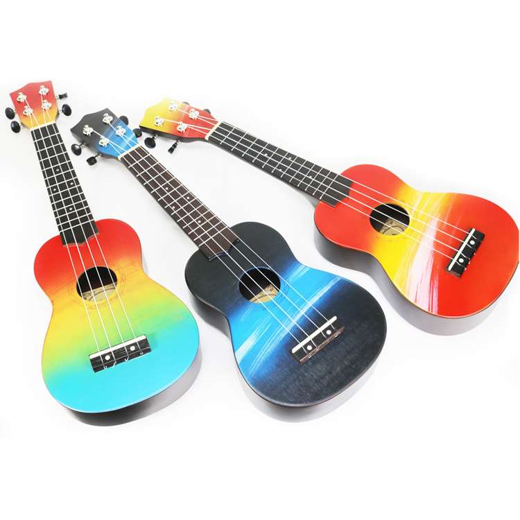 Mip ukulele cnrtoon paaated hand-painted ukulele insYtrument 乐器/吉他/钢琴/配件 尤克里里/小吉他 原图主图