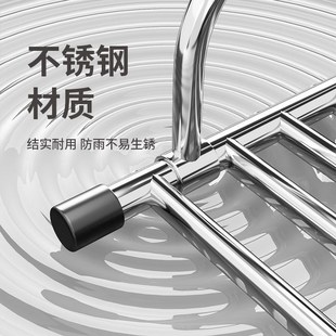 不锈钢窗外阳台晾晒架窗台晒衣折叠晒鞋置物架神器户外伸缩晾衣架