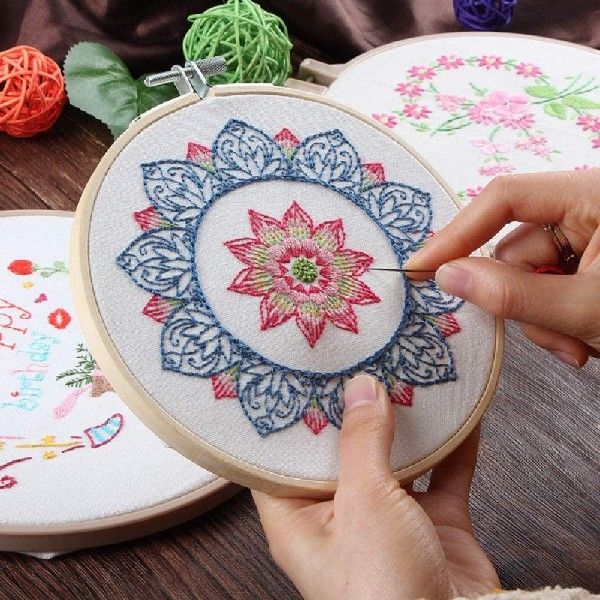 极速New DIY Printed Embroidered Cloth Thread Board Embroider