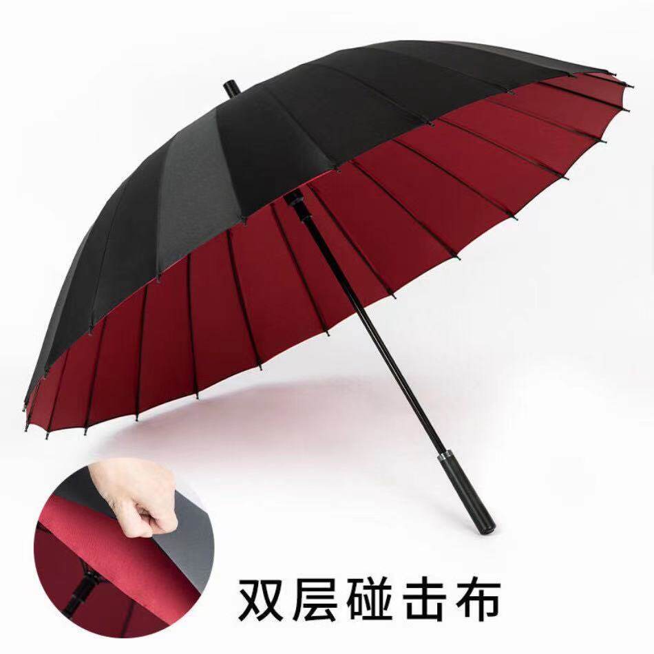 2023男士24骨长柄雨伞加大加固加厚大号双人长把超大自动直柄男商怎么样,好用不?