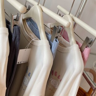 韩社网红小奶狗撞色套装睡衣女春秋款长衣长裤可外穿家居服