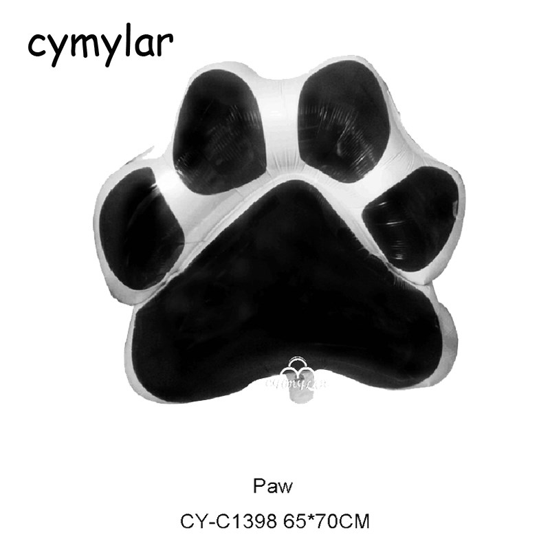 New 65*70cm Paws print Balloon Pet Dog Birthday Party Suppl