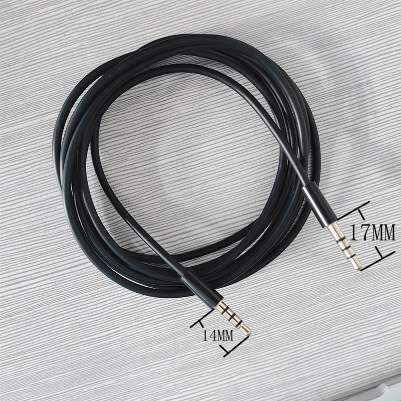 1.5m 5ft 4Poles 3.5mm Jack Audio Cable Male To Male Car Aux