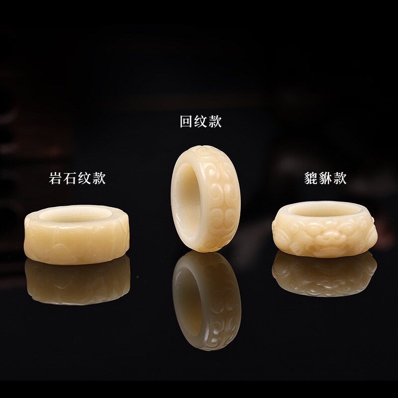 现货跑环菩提根雕刻跑环白玉v菩提风化黄阴皮绿DIY佛珠文玩配饰品
