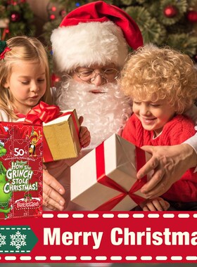 Dowmoo 绿毛怪格林奇盲盒 圣诞节儿童J惊喜礼物24格绿毛怪格林奇