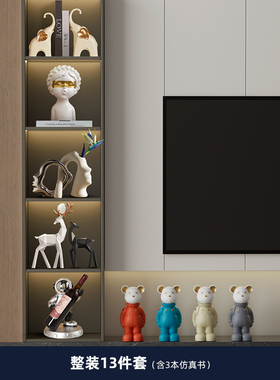 酒柜装饰品客厅电视墙两侧摆件家居饰品轻奢高档办公室桌面工艺品