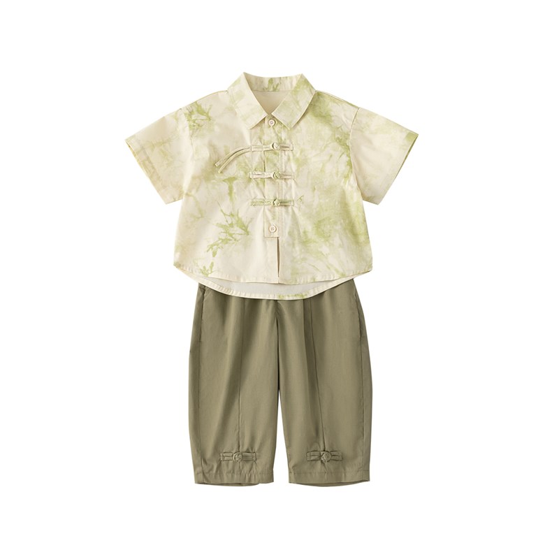 夏装儿童汉服男童国风套装新中式儿童唐装周岁礼服男宝夏天衣服潮