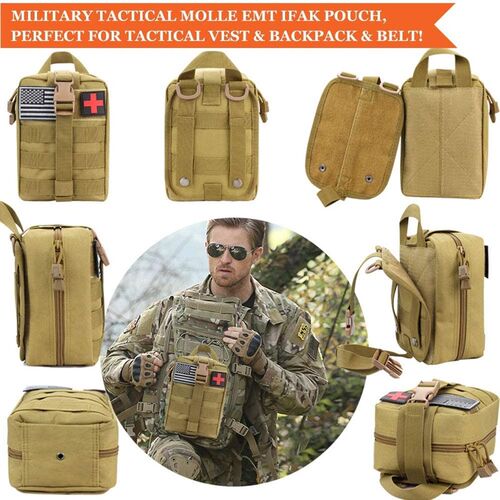 Outdoor Survival Kit Camping Equipment Backpack EDC First Ai