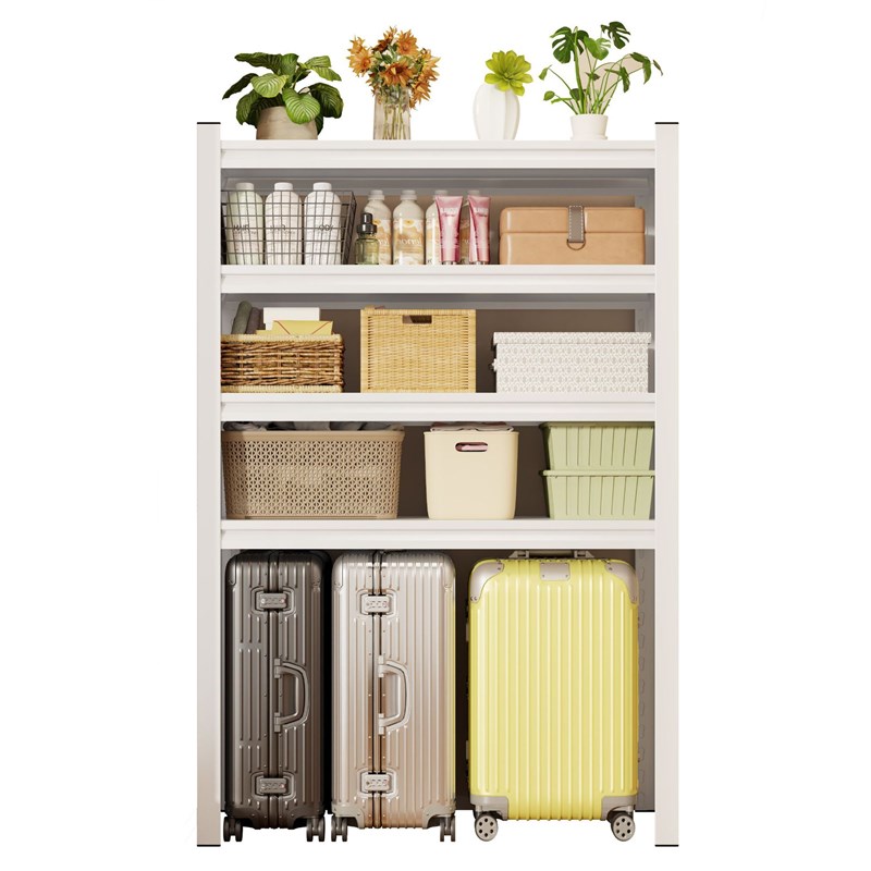 阳台置物架家用下空式多层洗衣机上方行李箱收纳厨房储物架子货架