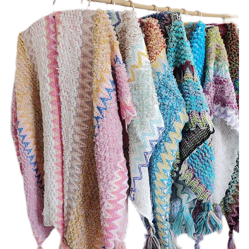 新疆民族风旅游云南丽江大披肩女外搭空调房披风针织西藏斗篷毛毯