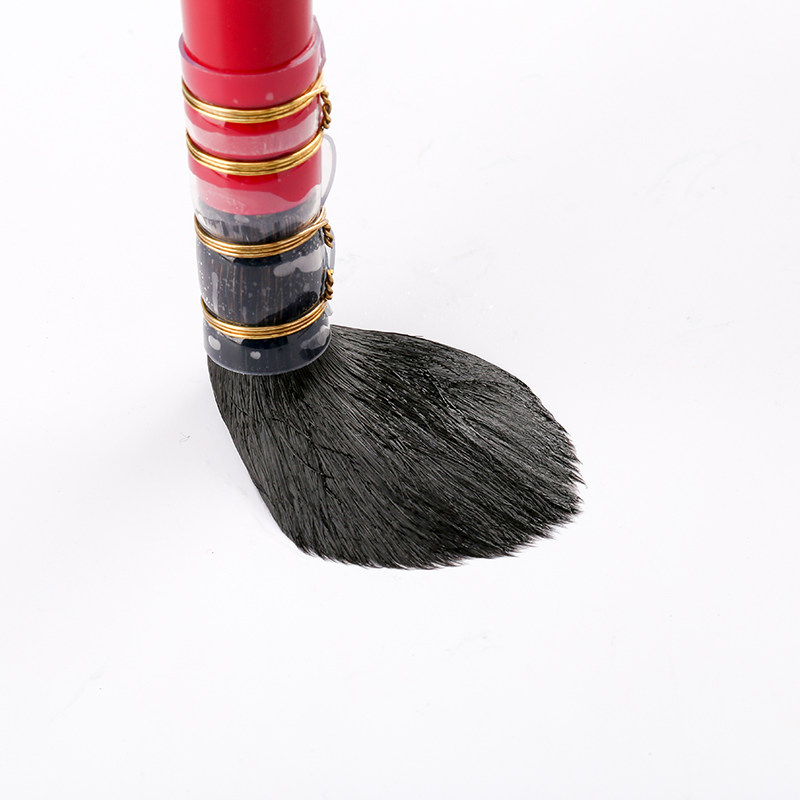 马蒂尼红胖子水彩笔松鼠毛画笔排笔圆头水粉笔黑天鹅水彩c画笔笔