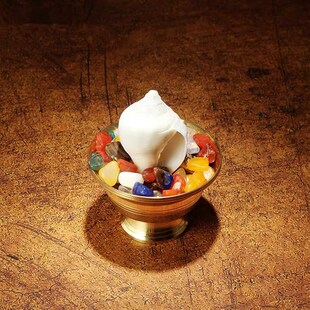 藏式纯铜八供全套八吉祥海螺朵玛食子供水杯七宝石供具套装齐全