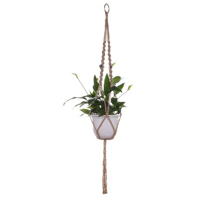 1pc Large-sized  Plant Hanger Basket  Handmade Rope Pots Hol