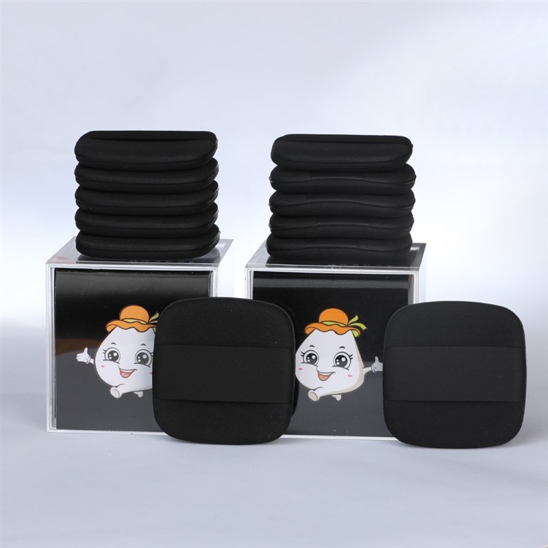 TUNLU/豚鹿魔方粉r扑便携盒装粉底液粉扑干湿两用工具2盒黑色