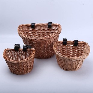 Car Front Rattan Bicycle Waterproof Electric Basket Bucket