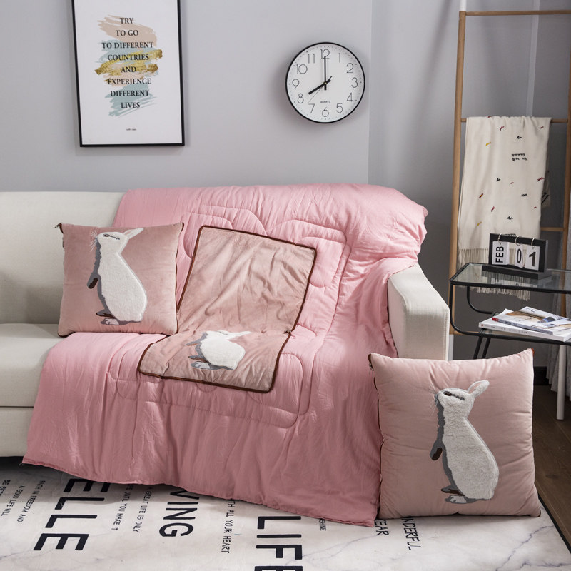 汽车抱枕被子两用多功能枕头被车载靠垫靠枕折叠加厚Y空调被午休