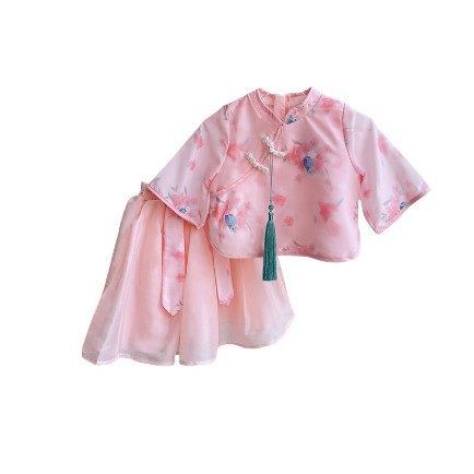 一岁半女宝宝夏装2023中国风旗袍女宝宝唐装表演服半身裙两件套,童装/婴儿装/亲子装,汉服,淘宝优惠券,粉丝福利购,淘宝优惠卷