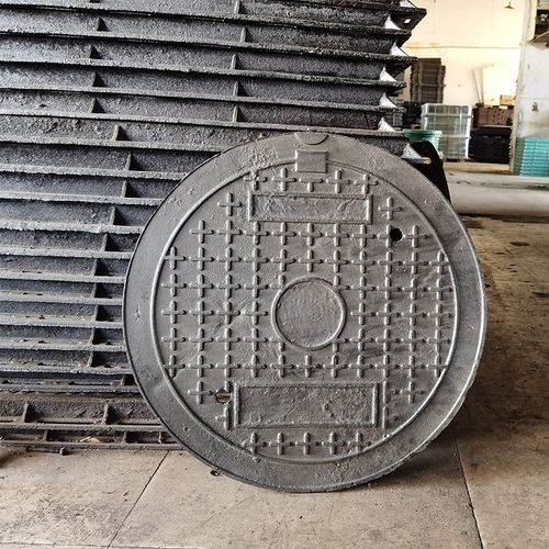 球墨铸铁井盖670圆形盖板雨水马路窨井盖市政下水道沟盖板窨井盖