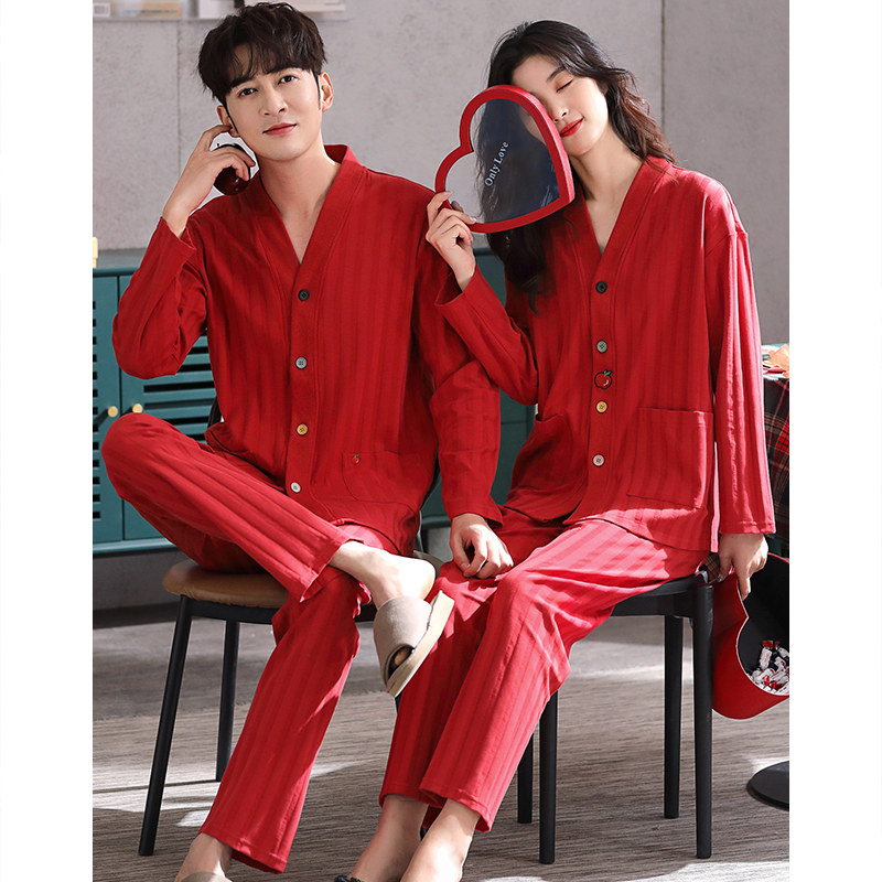 情侣睡衣女春秋长袖秋季红色新婚本命年男秋冬结婚新娘家居服,女士内衣/男士内衣/家居服,睡衣/家居服套装,淘宝优惠券,粉丝福利购,淘宝优惠卷