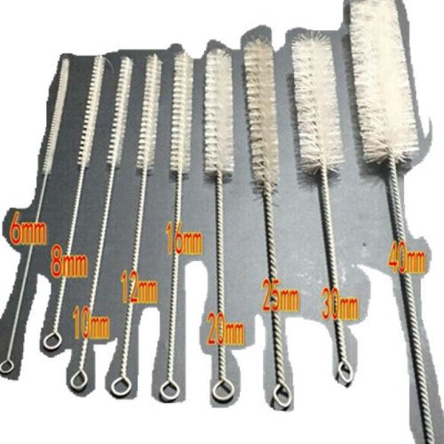 工业刷毛刷尼龙丝瓶刷试管刷洗瓶刷圆形毛刷清洁毛刷刷子L10mm(2