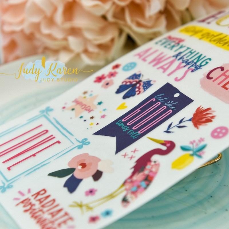 Every Thing Rub on ers set for Scrapbooking/ Happy Planner/