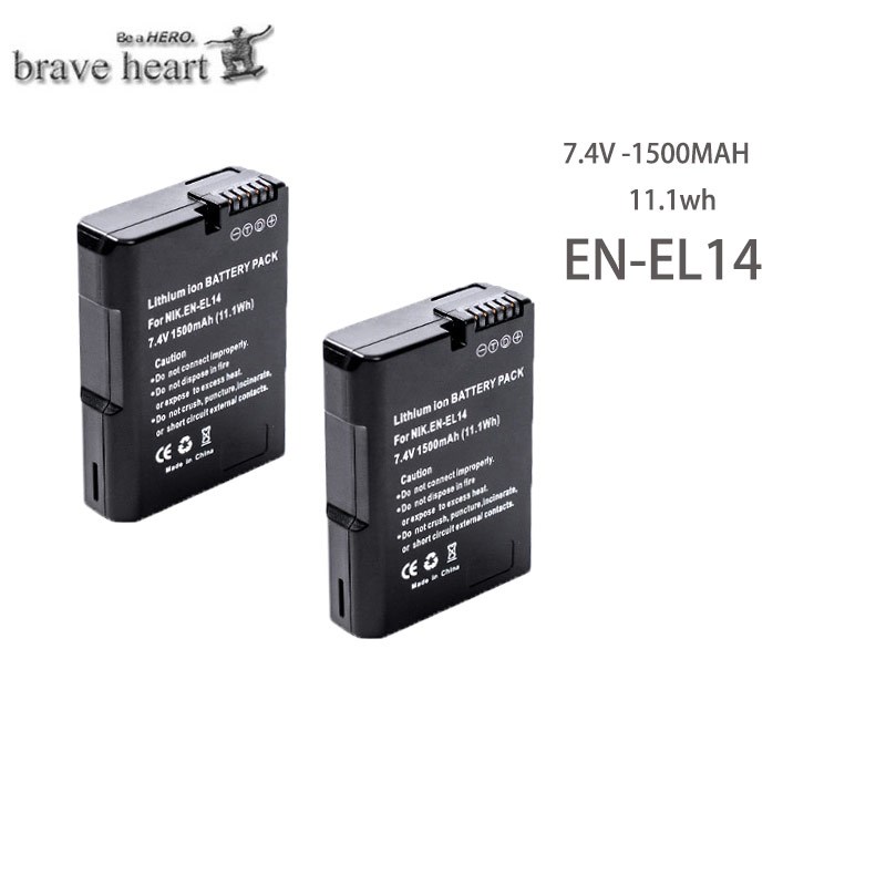 1500mAh EL 1i4 ENEL 14 EN-EL14A EN-EL14 EN EL14 EL14A EL14+