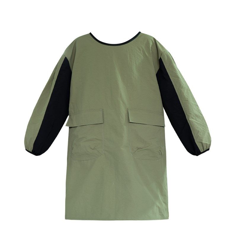 韩式拼接宠物工作防水围裙厨房理发店显瘦长袖家用做饭防水油罩衣,家庭/个人清洁工具,围裙,淘宝优惠券,粉丝福利购,淘宝优惠卷