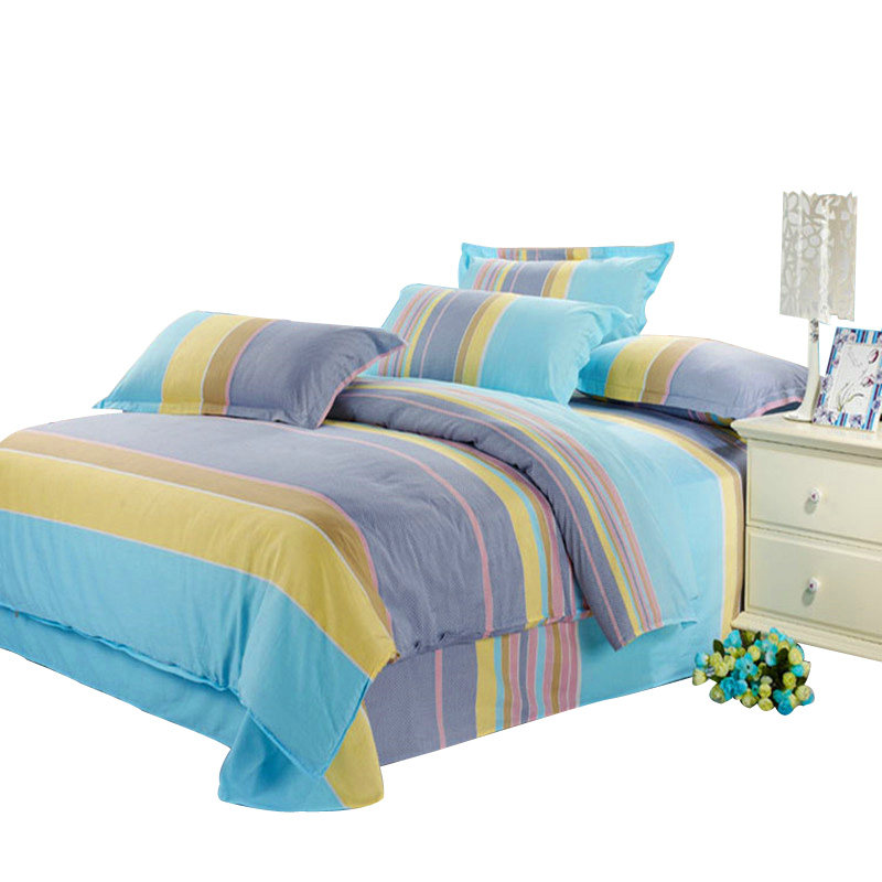 四件套100全棉春秋季简约1.8m双人2.0床上用品床单被套三件套,床上用品,床品套件/四件套/多件套,淘宝优惠券,粉丝福利购,淘宝优惠卷