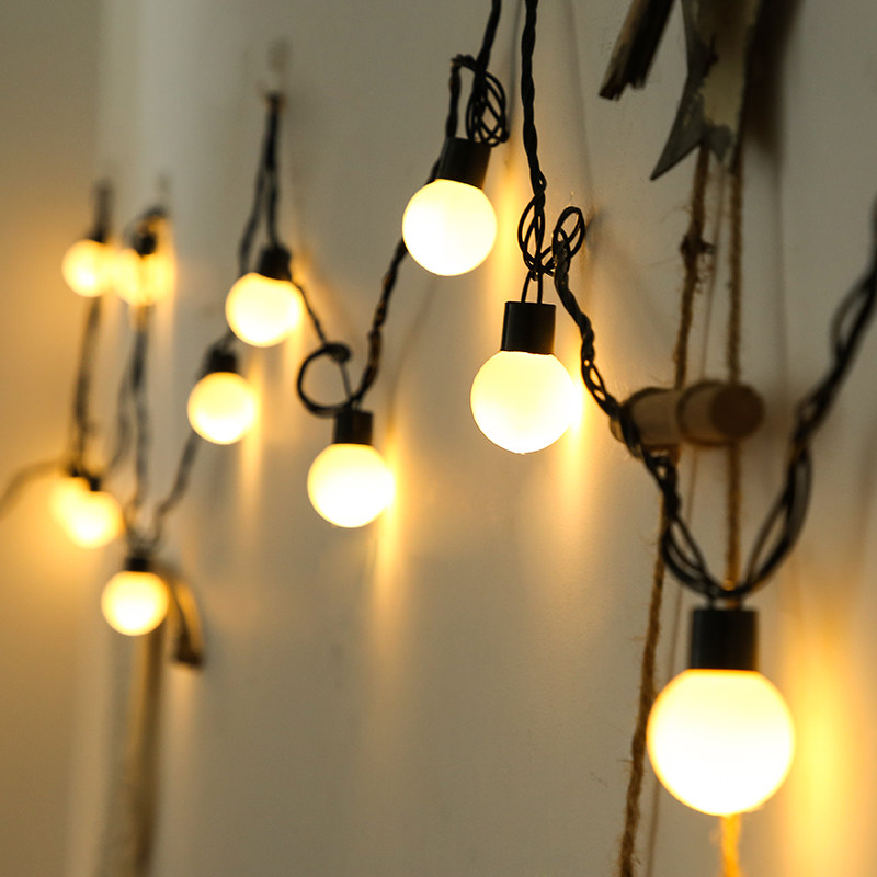 led婚礼布置生日场景装饰灯户外露营帐篷彩灯闪防水灯串庭院阳台