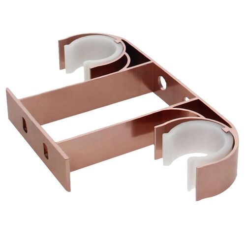 Pure White/Rose Gold Standard/Upgrade Top Mount Double Brack