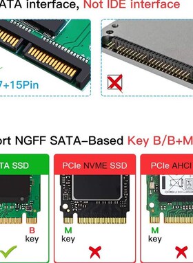 M2 SATA Adapter SATA III to M.2 (NGFF) SSD Converter Card SA