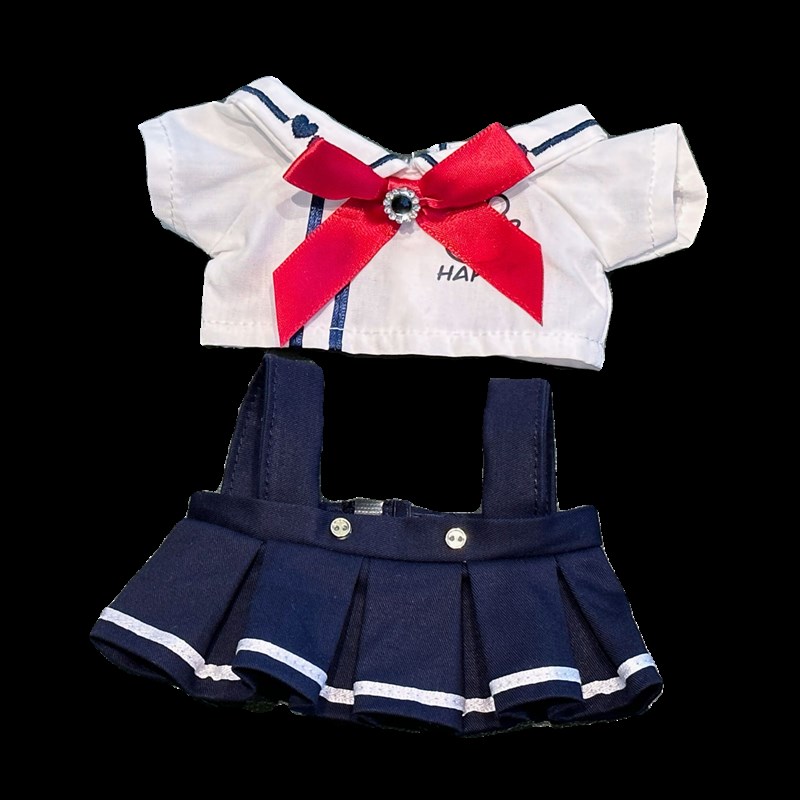 娃衣10ccm20cm棉花娃娃公仔男女可爱换装校服制服套装情侣衣服现
