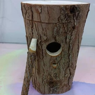 贝子鸟玄凤小型鸟类空心树桩鸟窝杉木木头躲藏窝繁殖窝树洞窝保暖