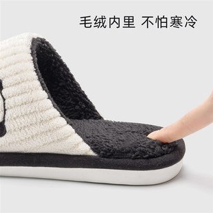 棉拖鞋男款冬季室内家居2024新款情侣卡通防滑毛绒棉拖鞋女秋冬天