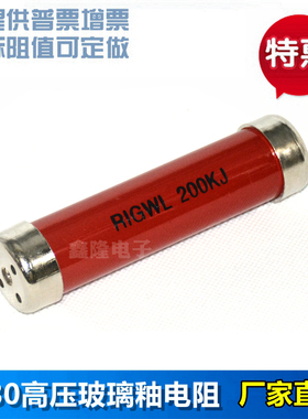 RIGWL 高压软启动器电阻 耐压电阻 均压电阻 100W 200K J 200KG