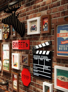 创意氛围发光灯带挂画网红烧烤撸串墙面装饰画餐饮饭店清吧小酒馆