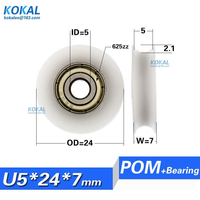 [0524-7] Low noise window roller wheel 625zz bearing roller